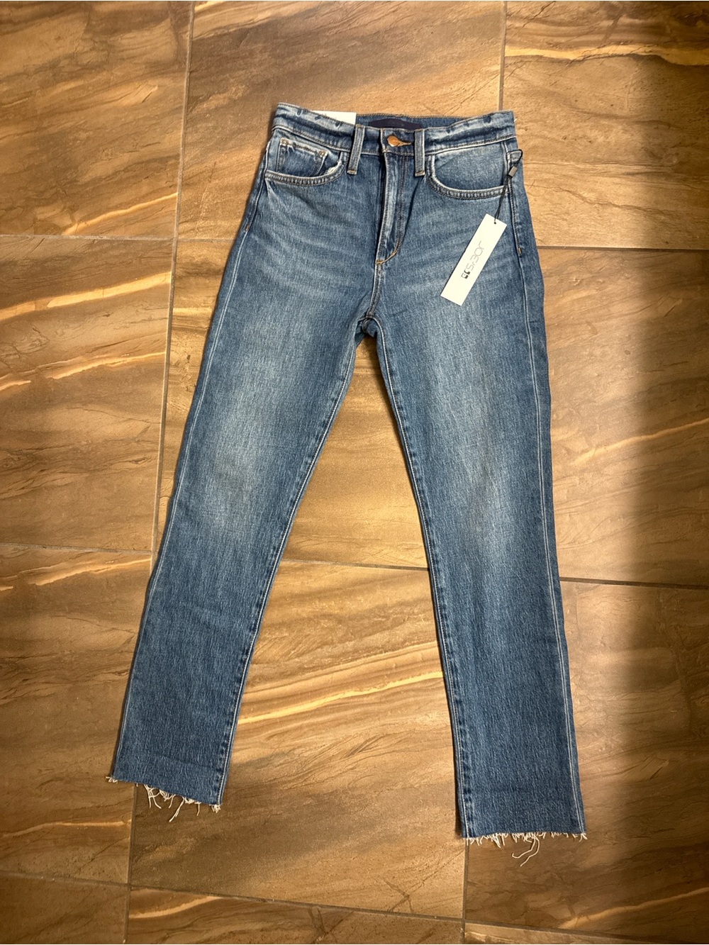 Joe's Jeans Medium Blue Straight Leg Jeans